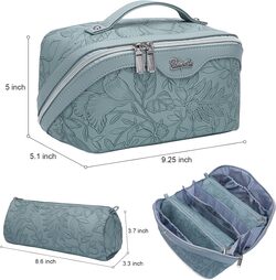 travel toiletry bag with hanging hook and compartments