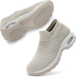 STQ Walking Shoes Women Slip on liten