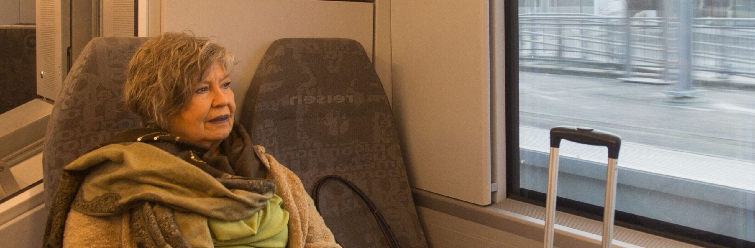 på toget med bredde