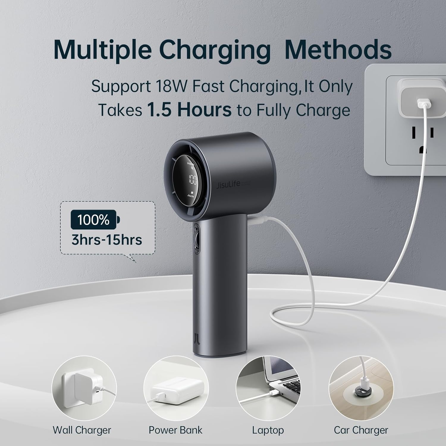 Portable Travel Fan – Compact Cooling for Flights