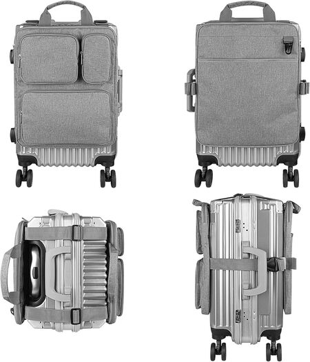 carry-on luggage organizer inside cabin suitcase