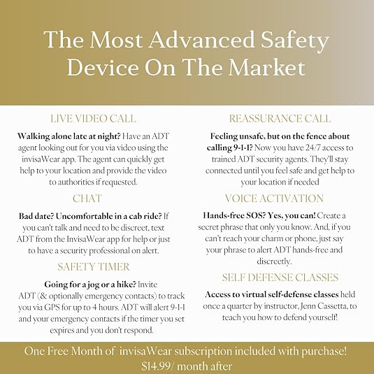 personal safety necklace for travel with discreet SOS function